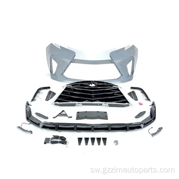 Sienna 2022+ mbele bumper mdomo na taa bodykit